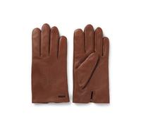 BOSS Gants en cuir doublés en laine mélangée avec logo - Style Hainz-ME, 50526681 Marron 8