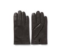 BOSS Gants en cuir doublés en laine mélangée avec logo - Style Hainz-ME, 50526681 Marron foncé 9.5