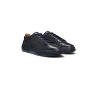 BOSS Gary baskets en cuir brossé à lacets élastiques - Style Gary_Tenn_buamf, 50546855 Bleu foncé 39