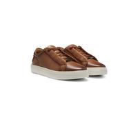 BOSS Gary baskets en cuir brossé à lacets élastiques - Style Gary_Tenn_buamf, 50546855 Marron 41