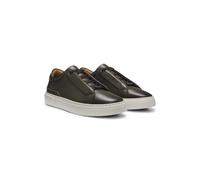 BOSS Gary baskets en cuir brossé à lacets élastiques - Style Gary_Tenn_buamf, 50546855 Vert sombre 46