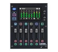 BOSS Gigcaster 5 | Table de mixage compacte 5 pistes pour streaming avec entrée directe pour guitare/basse | 2 entrées micro XLR | Entrée Line stéréo | 8 pads tactiles SFX | Interface audio USB 16x12