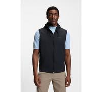 BOSS Gilet à capuche déperlant avec structure en micro-gaufre - Style OW_Terrace Vest HD, 50554175 Bleu foncé XXXL