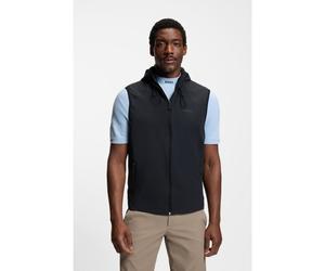 BOSS Gilet à capuche déperlant avec structure en micro-gaufre - Style OW_Terrace Vest HD, 50554175 Bleu foncé S