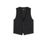 BOSS Gilet cintré en sergé de laine vierge - Style H-Huge-Vest-B1, 50566934 Noir 54