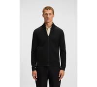 BOSS Gilet en maille de tissu stretch avec devant structuré - Style KN_League FZ, 50547505 Noir L