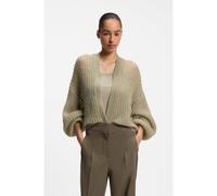 BOSS Gilet Relaxed en maille ajourée - Style C_Furgovia_1, 50566867 Vert L