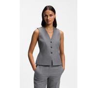 BOSS Gilet Slim en flanelle chinée - Style Julinia, 50571310 Gris 48