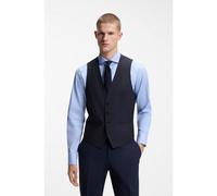 BOSS Gilet Slim en mohair stretch - Style H-Huge-Vest-MM-224, 50479995 Bleu foncé 28