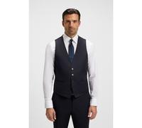 BOSS Gilet Slim en sergé de laine vierge stretch - Style H-Huge-Vest-B1, 50469160 Bleu foncé 50