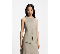 BOSS Gilet Slim Fit en laine vierge - Style Juleran, 50554964 Beige clair 40