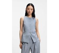 BOSS Gilet Slim Fit en laine vierge - Style Juleran, 50554964 bleu clair 44
