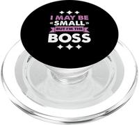 Boss Girl Baby Kids Funny I May Be Small But I'm The Boss PopSockets PopGrip pour MagSafe