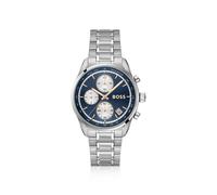 BOSS Grand Prix Montre à cadran bleu en acier inoxydable - Style GRAND PRIX, 58858223 Couleur argentée pcs.