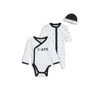 BOSS Grenouillère, body et bonnet avec boîte cadeau pour bébé - Style J52492/10P01M, J52492 Blanc 67