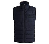 BOSS Doudoune déperlante sans manches à logo ton sur ton - Style H-Cenito, 50518375 Bleu foncé 56