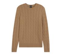 Boss - H-Hetico Cable Knit Sweater - Homme - Pulls - Beige - Taille: XL