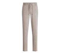 Boss - H-Kane1-RDS Pantalon en lin - Homme - Pantalons - Beige - Taille: W30 L32