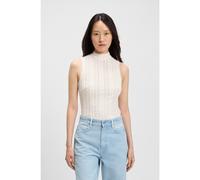 BOSS Haut à col montant et motif texturé - Style C_Iveylor, 50543556 Naturel XL