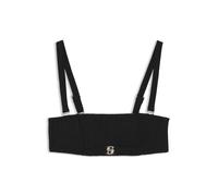 BOSS Haut de bikini bandeau plissé à double B - Style BANDEAU_DOUBLE B, 50561325 Noir S