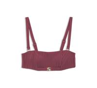 BOSS Haut de bikini bandeau plissé à double B - Style BANDEAU_DOUBLE B, 50561325 Rouge sombre XS