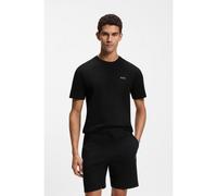 BOSS Haut de pyjama en maille gaufrée - Style Waffle T-Shirt, 50535891 Noir XL