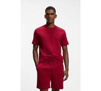 BOSS Haut de pyjama en maille gaufrée - Style Waffle T-Shirt, 50535891 Rouge M