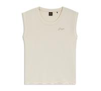 BOSS Haut en jersey de coton avec logo à strass - Style C_Elai, 50545521 Naturel XS