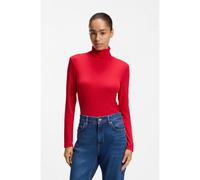 BOSS Haut en jersey stretch à col roulé - Style C_Eliana, 50548098 Rouge XL