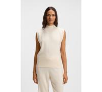 BOSS Haut sans manches en maille de cachemire avec empiècements aux épaules - Style Futrani, 50548506 Blanc XS