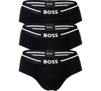 BOSS Herren Slips, 3er Pack - Hip Briefs 3P Bold, Coton Stretch, Logo Schwarz 2XL