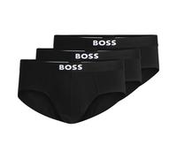 BOSS Slips homme HipBr 3P One en jersey coton stretch Lot de 3 Noir XXL