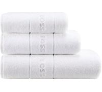 BOSS Drap de bain en coton avec logo brodé blanc - Style PLAIN ConcreN DB 100150, BSHT-PLAIN Blanc ONESI