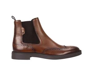 BOSS Homme Calev_Cheb_brlt Chelsea_Boot, Medium Brown, 44 EU
