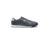 BOSS Homme Nitan_Lowp_txthem Baskets à Profil Bas, Bleu Marine, 46 EU