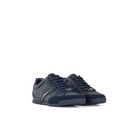 BOSS Homme Saturn Profile Low Top Sneaker Basket, Noir foncé, 46 EU