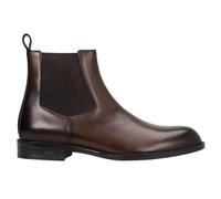 BOSS Bottines Chelsea classiques en cuir brossé - Style Tayil_Cheb_bu, 50552489 Marron foncé 43