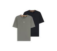 BOSS Hommes 2 Pack TChup Lot de Deux t-Shirts Relaxed en Coton Stretch
