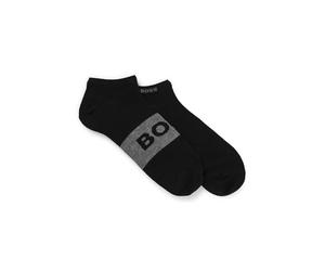 BOSS Hommes 2P AS Logo CC Lot de deux paires de chaussettes basses en maille stretch