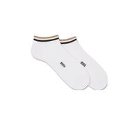 Hugo Boss Chaussettes basses 2P AS Uni stripe CC – Lot 2 paires – noisette/noir/blanc Taille 39-42