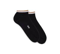 BOSS Hommes 2P AS Uni stripe CC Lot de deux paires de chaussettes basses à rayures emblématiques au niveau des chevilles