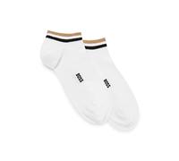 BOSS Hommes 2P AS Uni stripe CC Lot de deux paires de chaussettes longueur cheville à rayures emblématiques