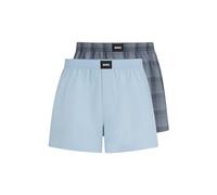 BOSS Hommes 2P Boxer S. CW Peach Lot de Deux Shorts de Pyjama en Popeline de Coton avec Logos
