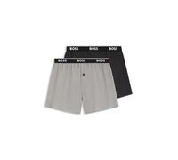BOSS Hommes 2P Boxer Shorts EW Lot de deux shorts de pyjama en popeline de coton