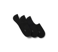 BOSS Lot de trois paires de chaussettes invisibles en coton mélangé - Style 3P SL Uni CC, 50541442 Noir 43-44