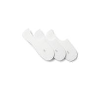 BOSS Lot de trois paires de chaussettes invisibles en coton mélangé - Style 3P SL Uni CC, 50541442 Blanc 43-44