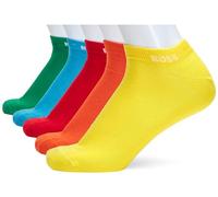 BOSS Hommes 5P AS Rainbow CC Lot de cinq paires de chaussettes basses mixtes à bordure logotée