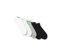 BOSS Hommes 5P AS Uni CC Lot de cinq paires de chaussettes basses en coton mélangé avec logo