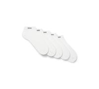 BOSS Hommes 5P AS Uni CC Lot de cinq paires de chaussettes basses en coton mélangé avec logo