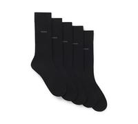 Hugo Boss Chaussettes courtes Uni Color 10244642/01, 5 paires, noir, EU 39-42, homme